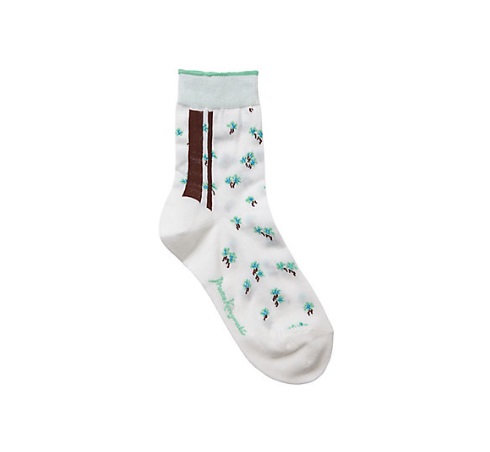 【新品未使用】Floral Motif Socks 2色セット/mame